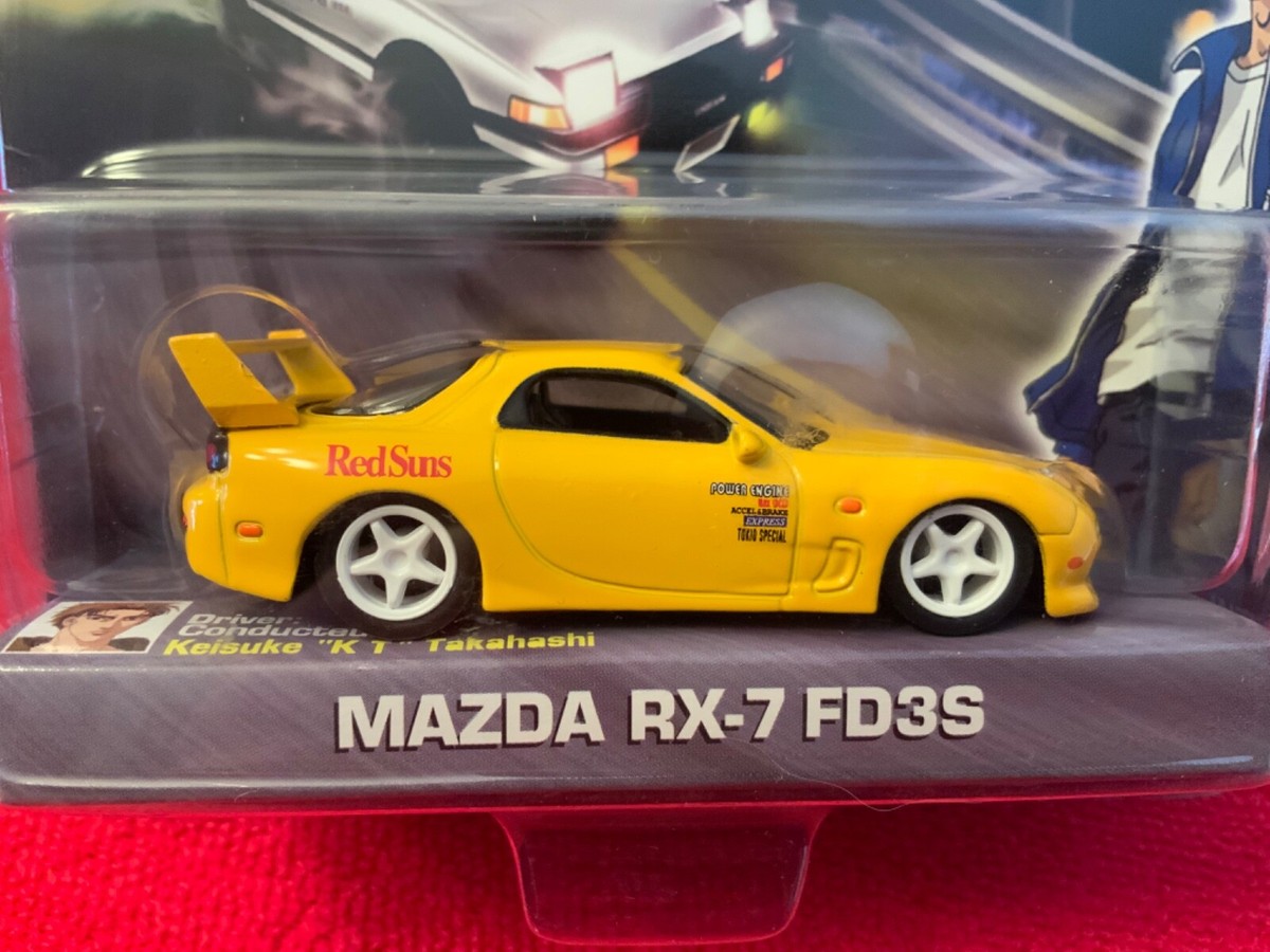 INITIAL D 1:64 Scale JADA Diecast Mazda RX7 FD3S 2004 Model Drift