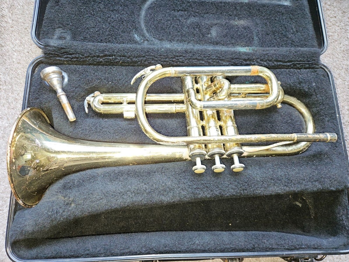 Yamaha YCR-231 cornet. Japan. Good cond, miss finger-hook. | eBay