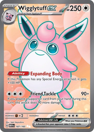 Wigglytuff ex (187/165) Full Art | Pokemon TCG Scarlet & Violet