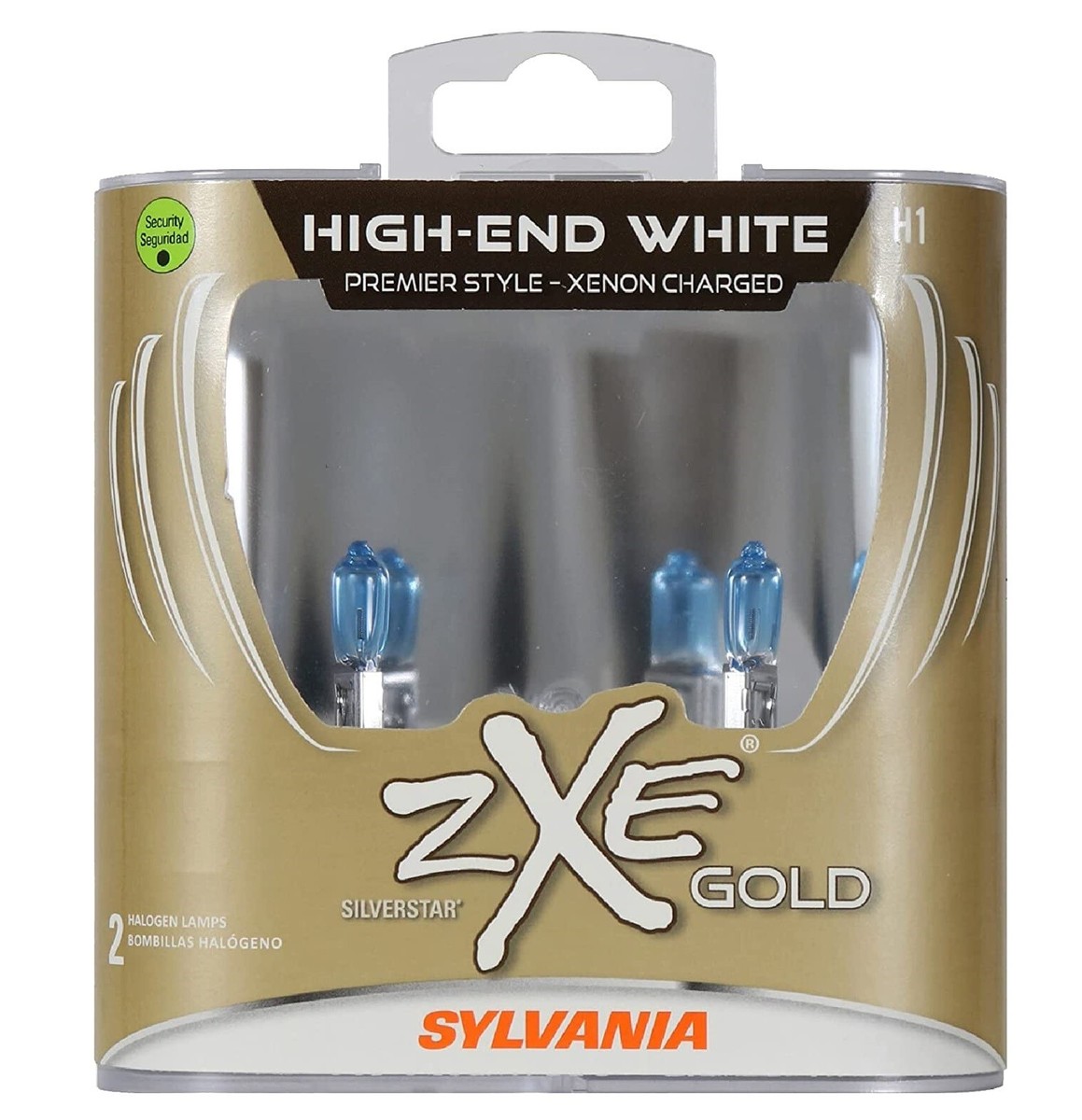 Sylvania Silverstar ZXE Gold H1 55W Two Bulb Headlight High Beam