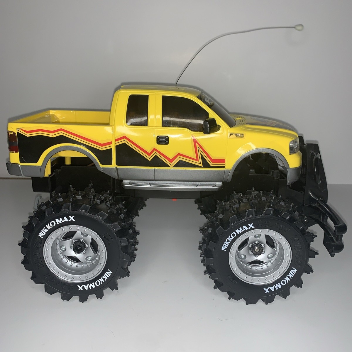 Vintage NIKKO Ford F150 Monster Truck 4X4 RC Truck Yellow With