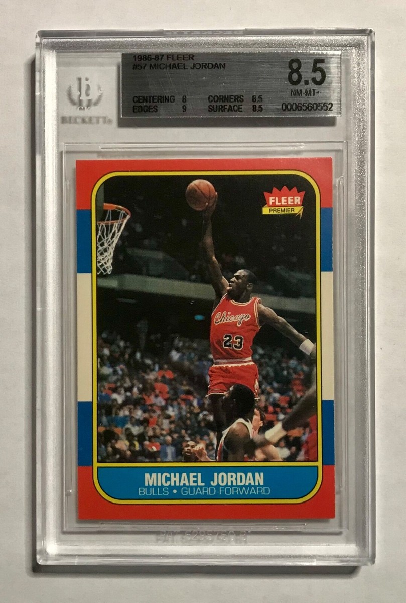 1986-87 Fleer #57 Michael Jordan (BGS 8.5) !!!! Hall of Fame