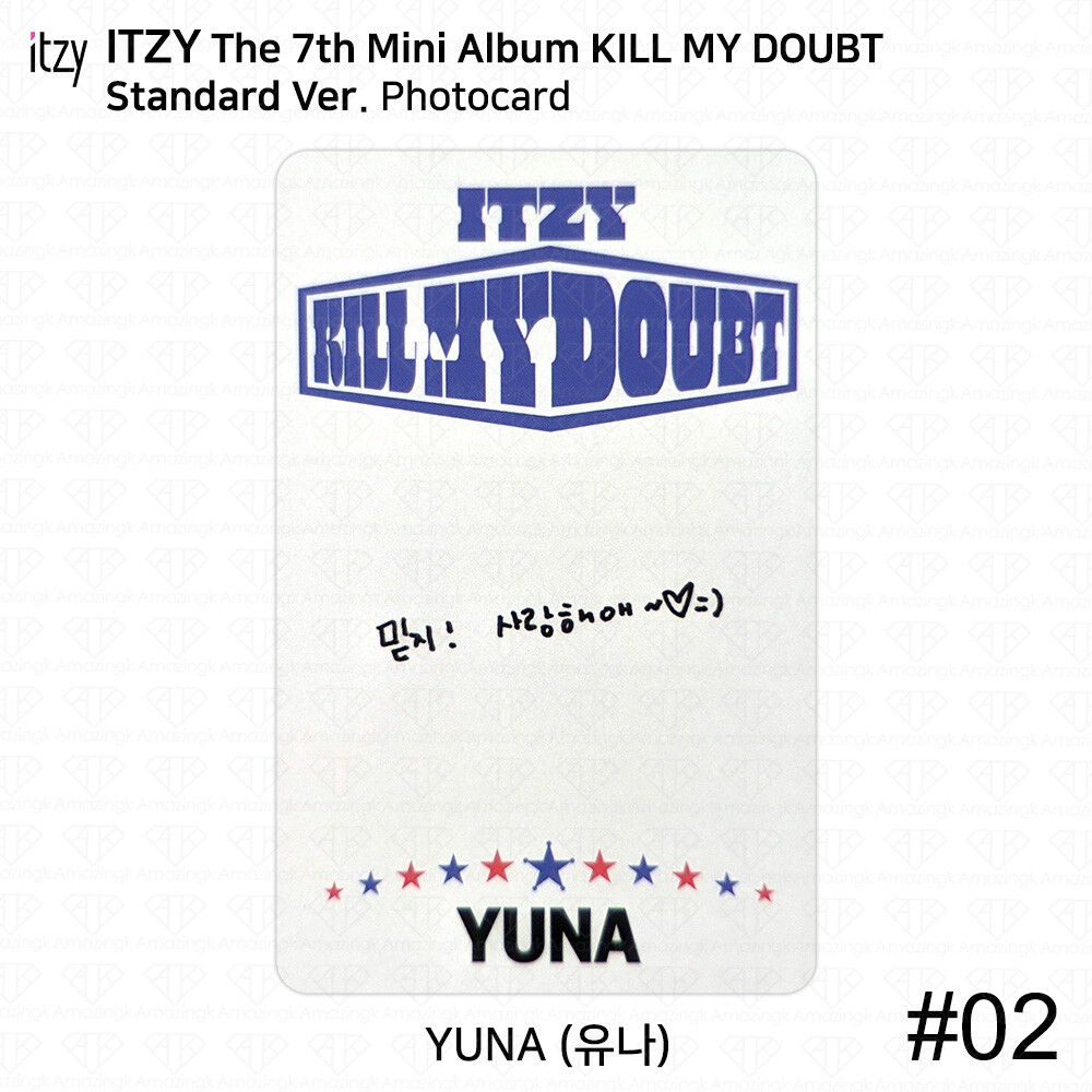 ITZY KILL MY DOUBT Official Standard Ver Photocard Postcard Boxing