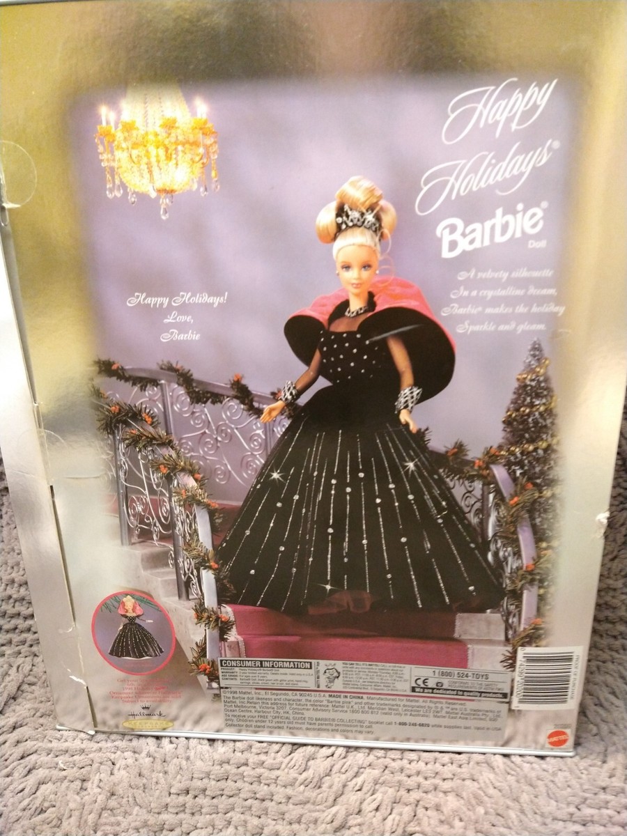 MIB Rare Recalled Vintage 90's 1998 Happy Holidays Barbie Special