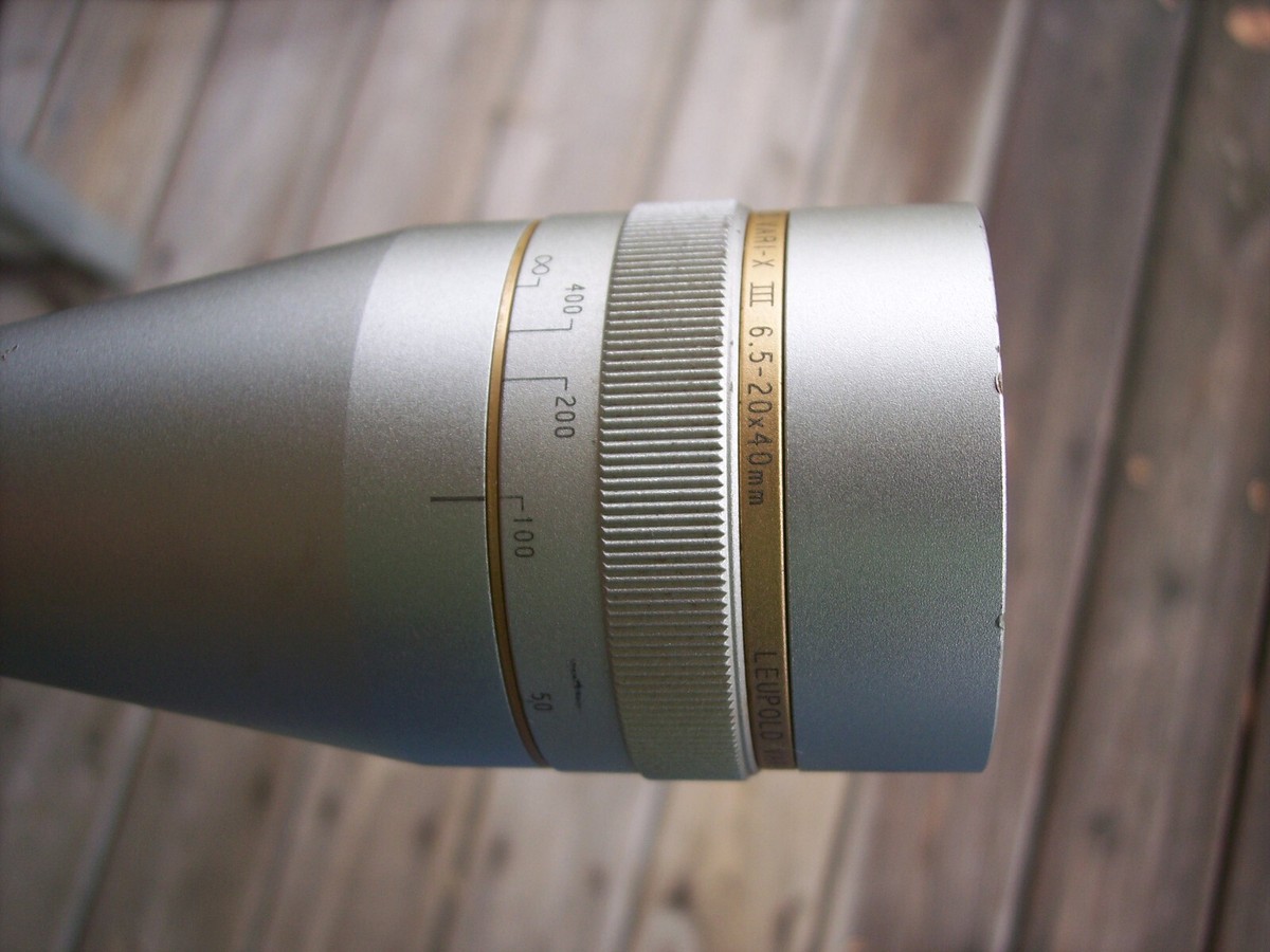 Leupold Vari-X III 6.5-20x40mm A.O. Hunting Scope ~Silver~ Nice