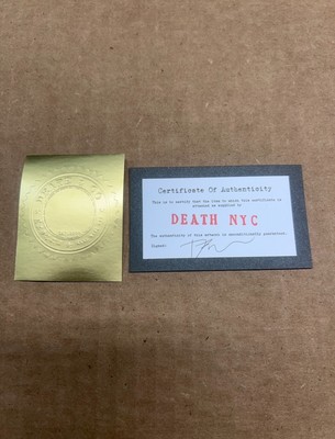 DEATH NYC ltd ed signed street art print 45x32cm | eBay