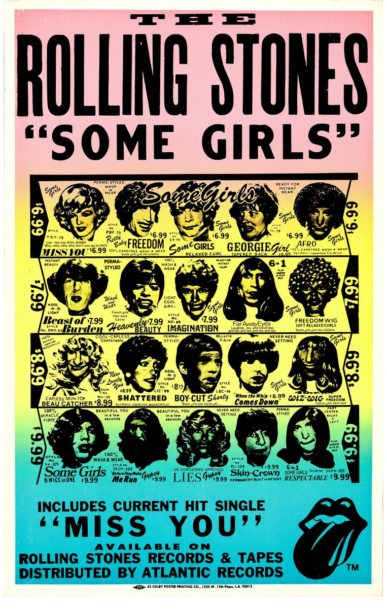 THE ROLLING STONES SOME GIRLS POSTER MISS YOU MUSICALE ROCK | eBay