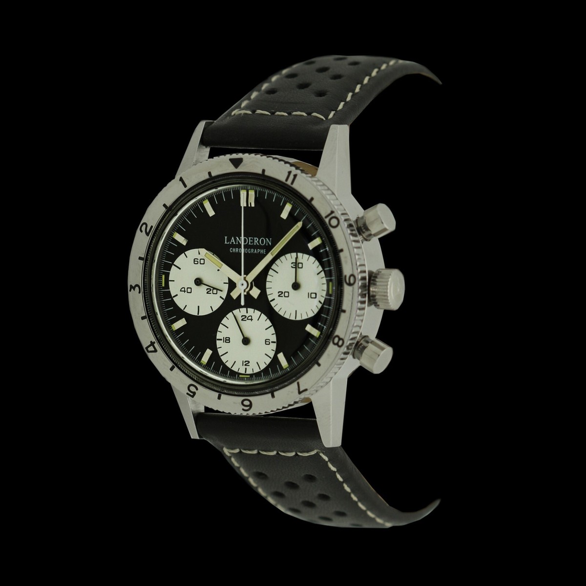 LANDERON CHRONOGRAPH TYPE 20 PANDA TRI-COMPAX MANUAL WINDING (A