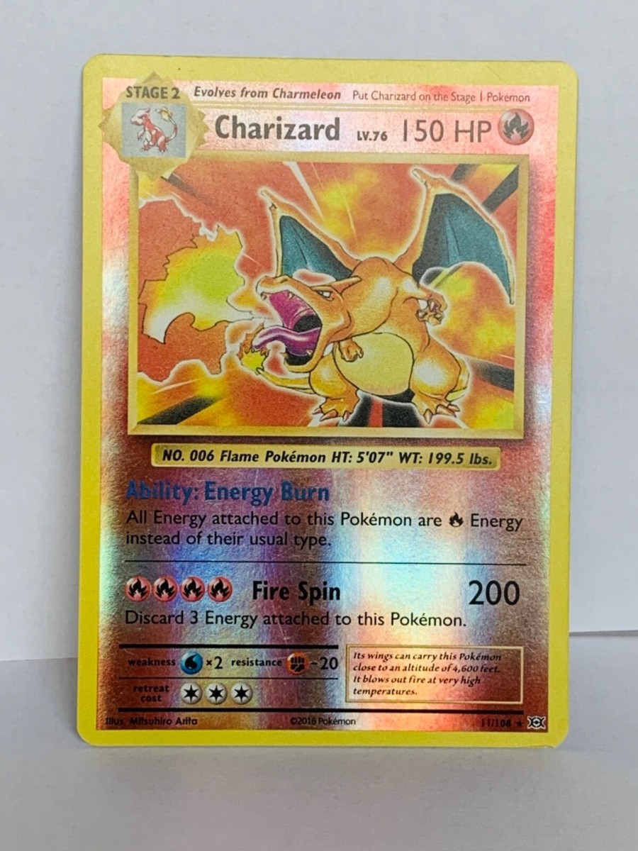 Pokémon Charizard lv.76 /Holo Rare/150 HP/ 2016 Pokémon/ Mint