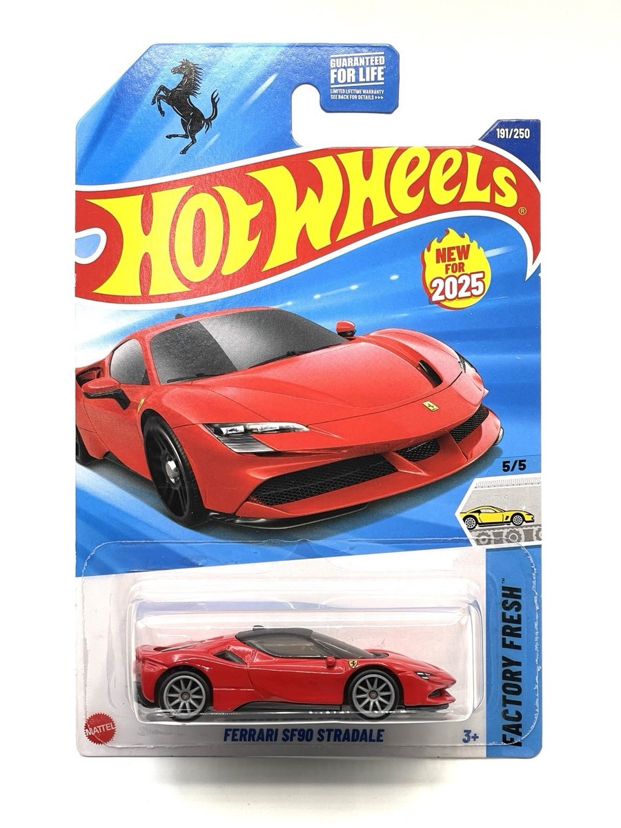 2025 Hot Wheels Ferrari SF90 Stradale #191 (red) SUPER CUSTOM