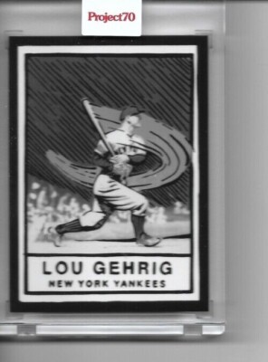 2021 Topps Project 70 card 250 NY Yankees Lou Gehrig artist Joshua