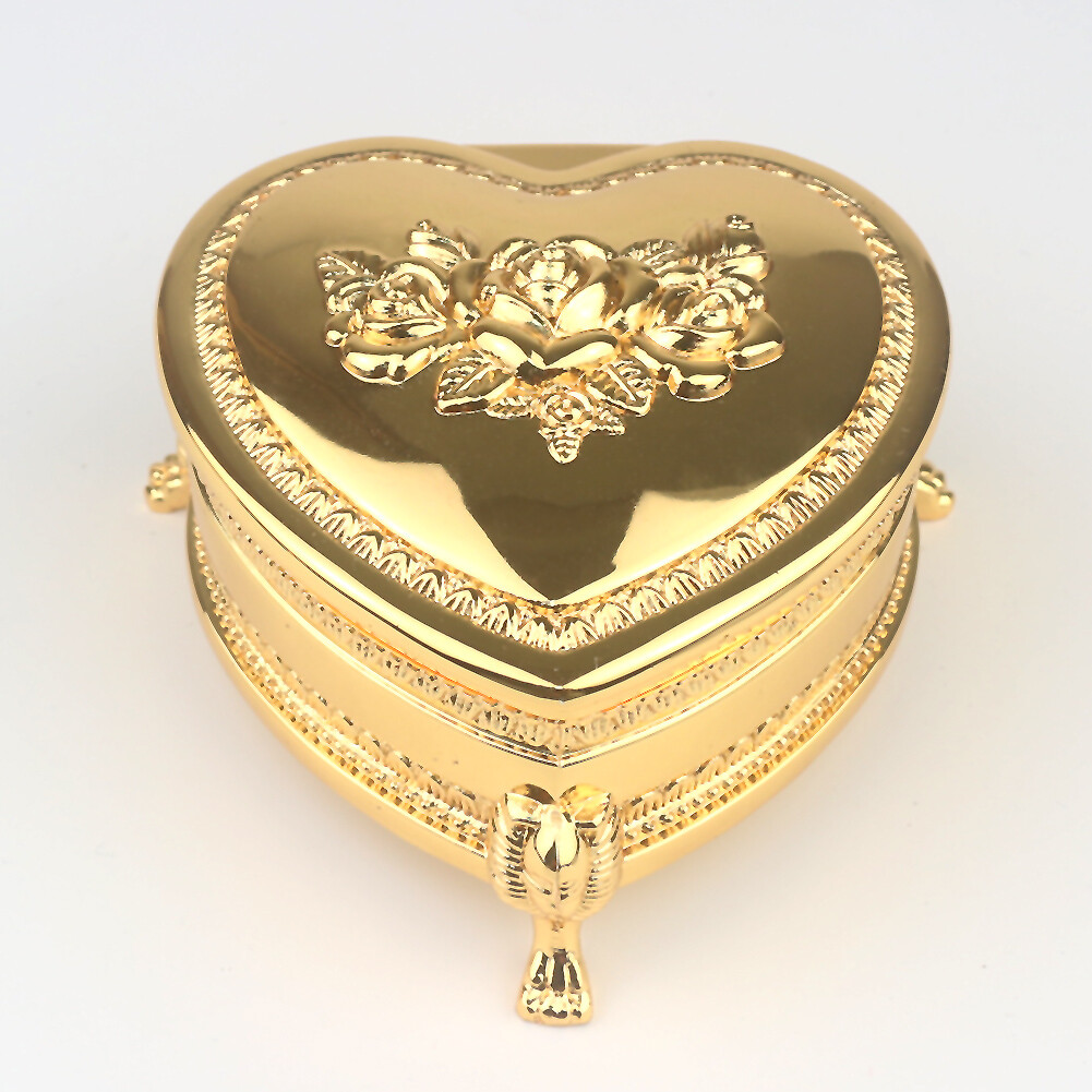GOLD TIN ALLOY HEART MUSIC BOX : ♫ FUR ELISE ♫ | eBay