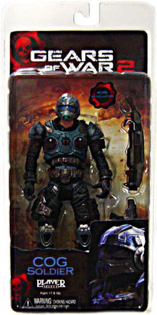 NECA Gears of War 2 COG Soldier Action Figure [Shotgun & Lancer