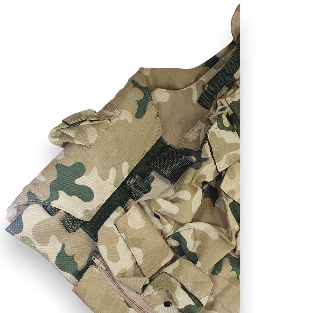 Original Polish Army Tactical Vest Jacket Chest Rig Desert Camo