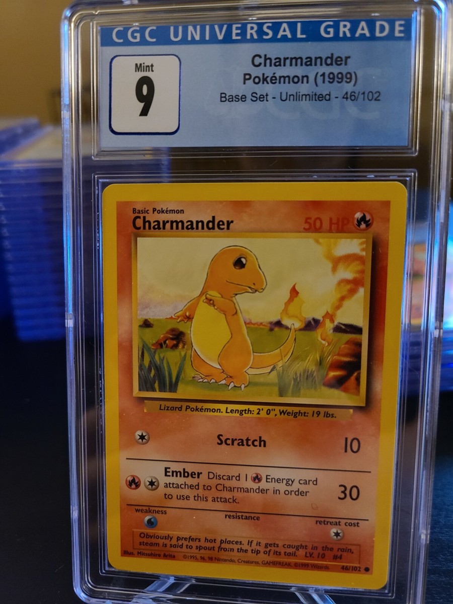 1999 Pokemon Base Set Charmander #46 CGC 9 MINT - PSA | eBay