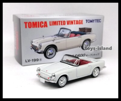 Tomica Limited Vintage NEO LV-199a Honda S600 Open Top White 1/64