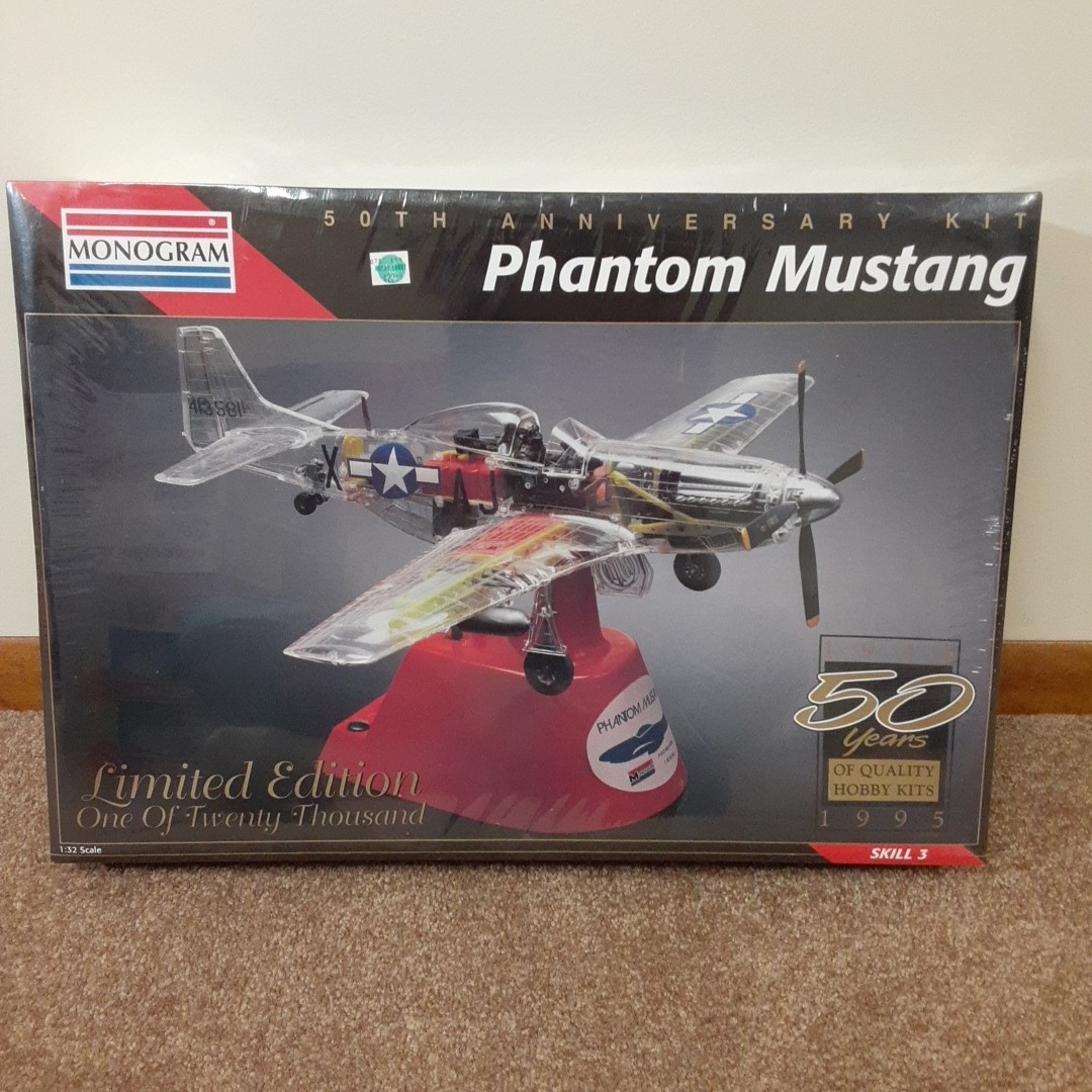 SEALED Monogram 50th Anniversary Phantom Mustang P-51 1:32 Scale