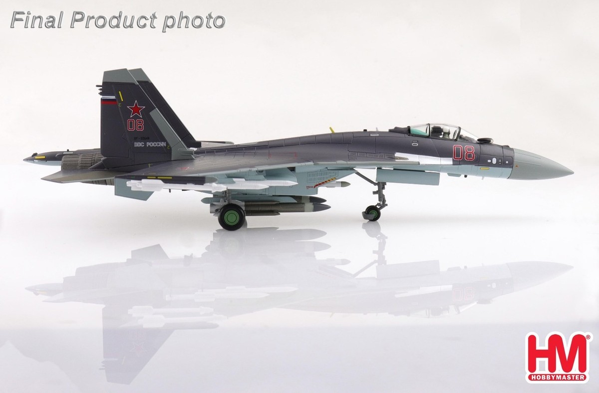 Hobby Master 1/72 Sukhoi Su-35S Flanker-E Red 08/RF-93648 Russian