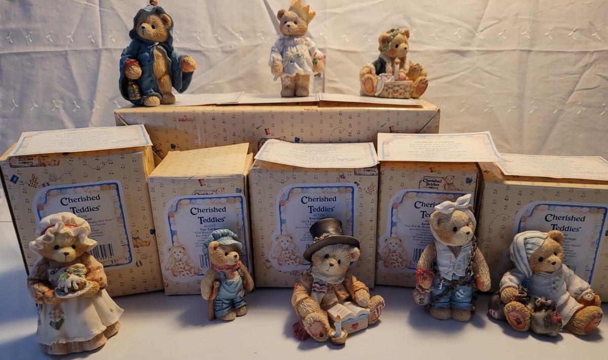 Cherished Teddies - Christmas Carol Scrooge 8 pieces | eBay