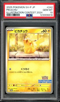 PSA 10 Pikachu 242/SV-P Illustration Contest 2024 SV Promo