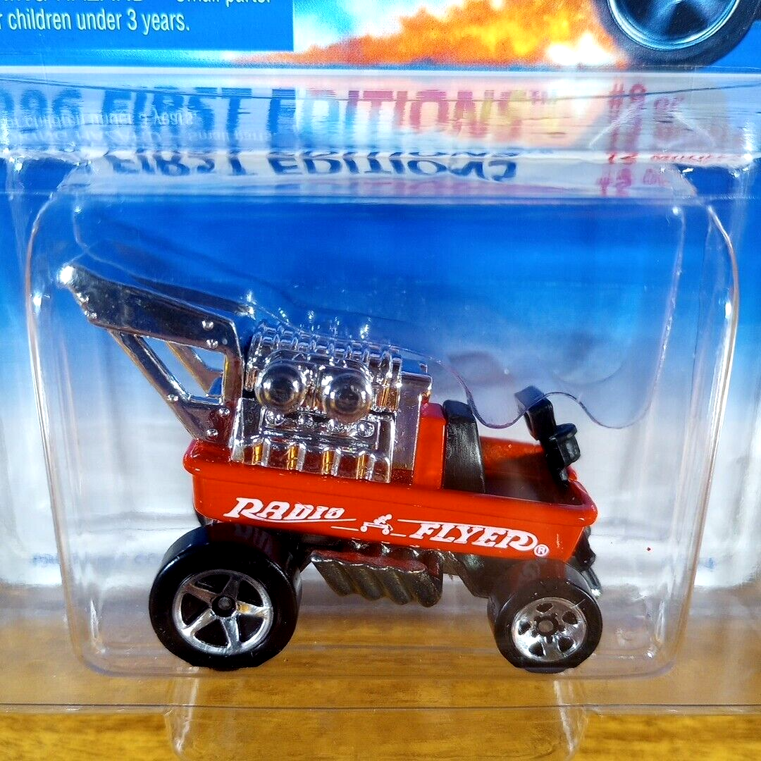 Hot Wheels Vintage Radio Flyer Wagon 1996 First Edition Red 5