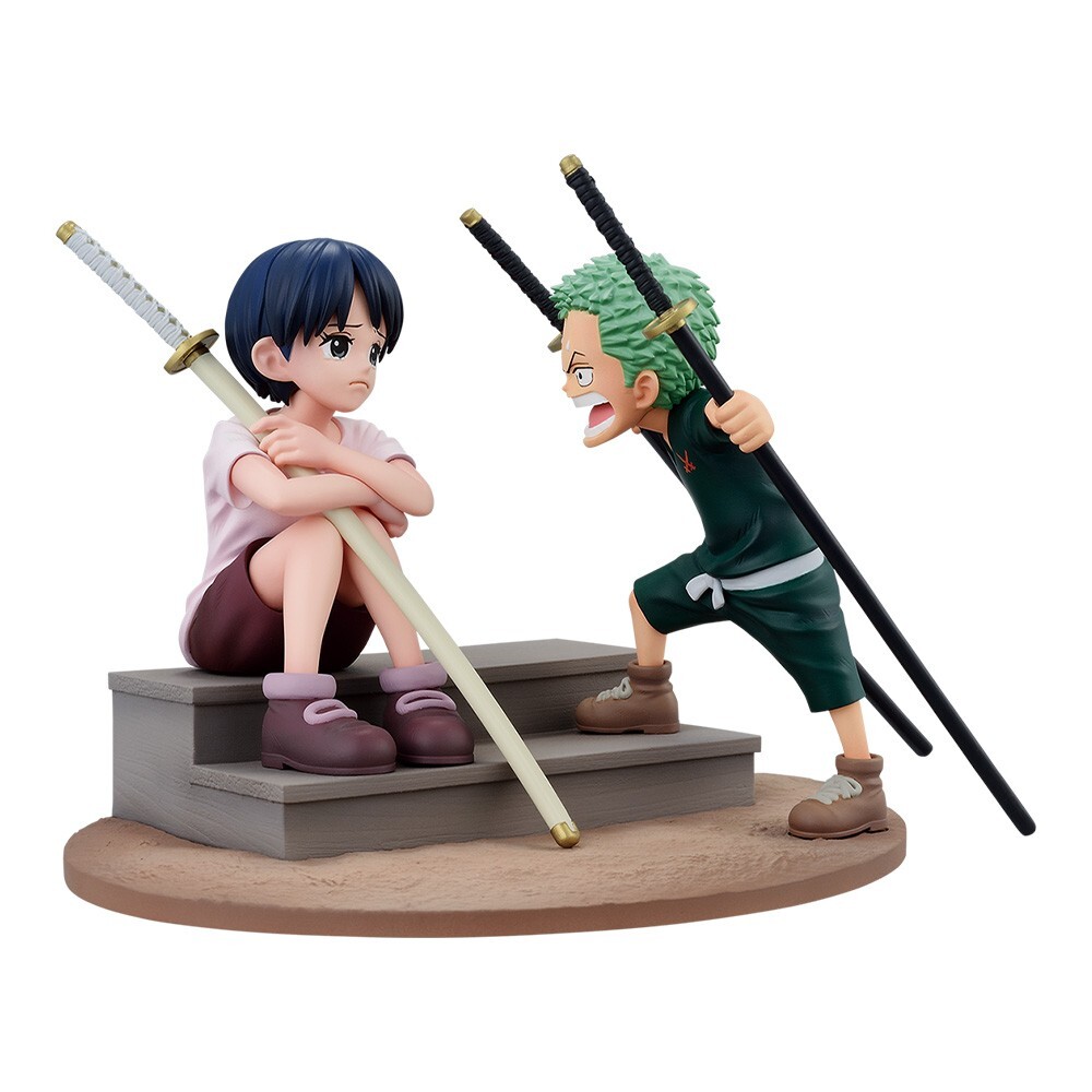 One Piece Ichiban kuji Roronoa Zoro & Kuina Revible Moment figure