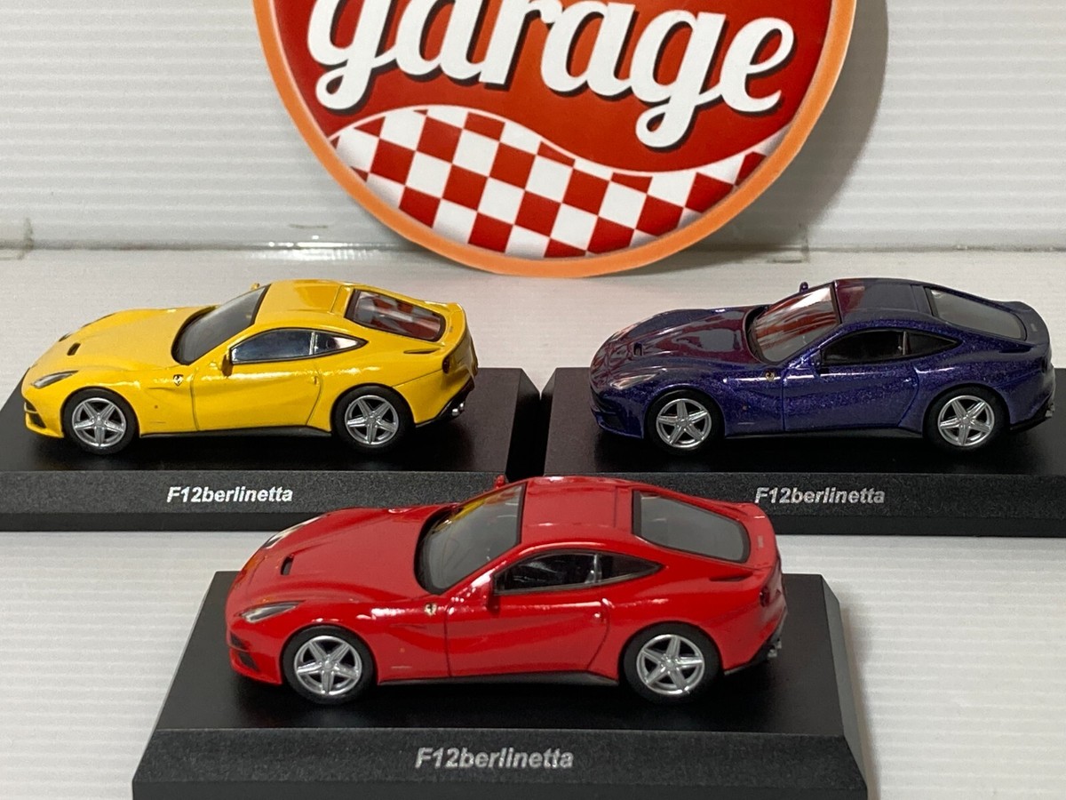 Kyosho 1/64 Ferrari F12berlinetta 2012 Diecast Yellow Red Purple