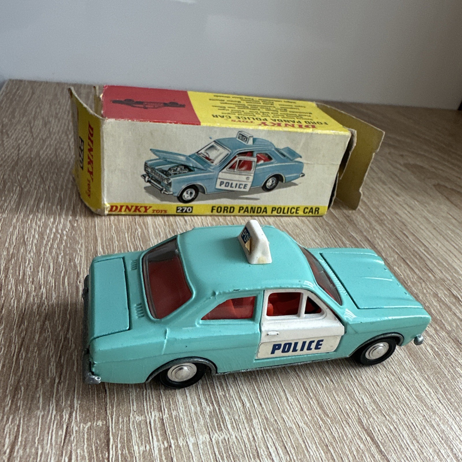 Dinky 270, Ford Panda Police Car - Free Price Guide & Review