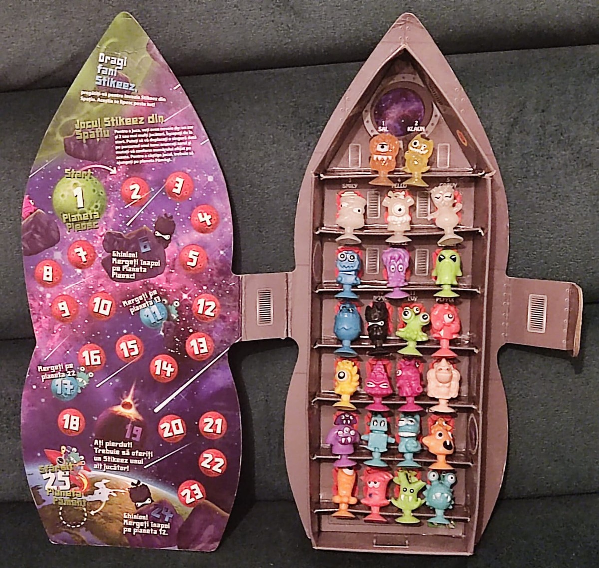24 ROCKET From Space 2017 LIDL STIKEEZ Mini Figurine COMPLETE SET