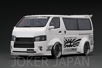 Ignition Model IG2804 1/18 T・S・D WORKS HIACE Pearl White JDM | eBay