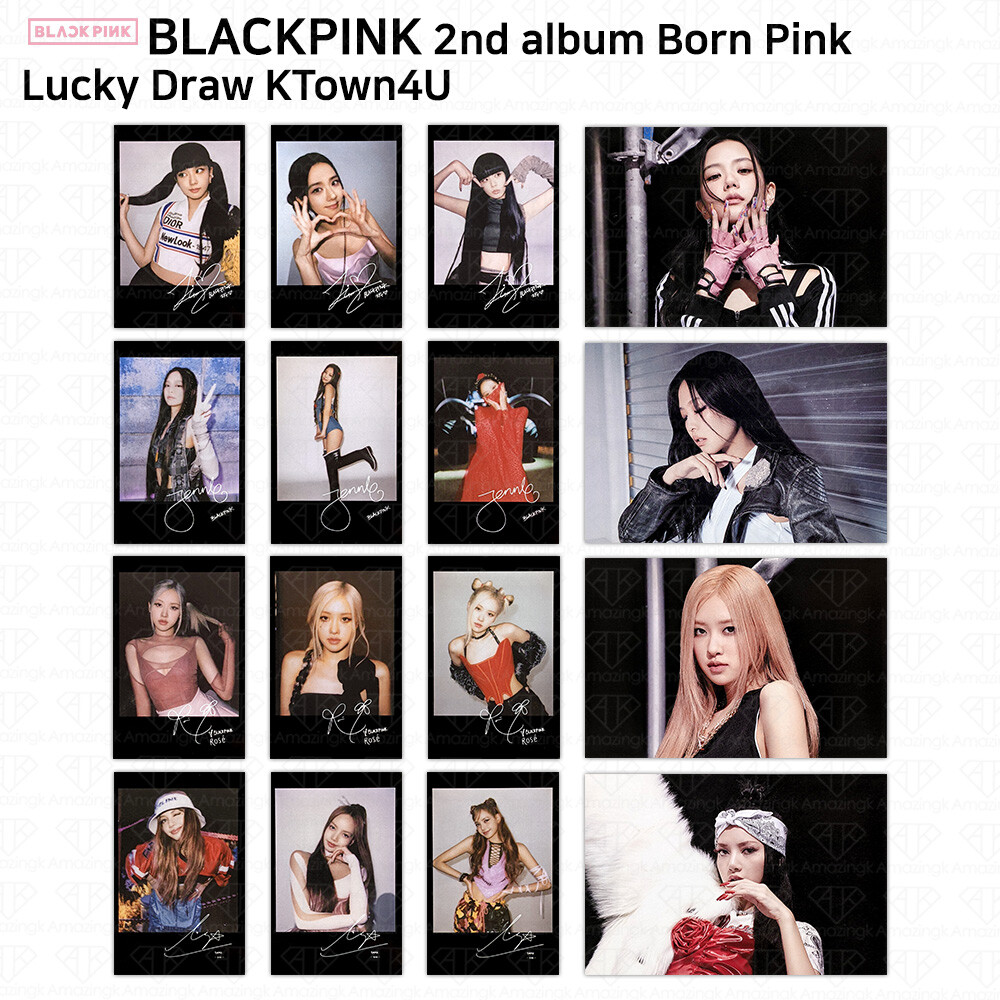 BlackPink 2nd Album Born Pink Lucky Draw Photocard Postcard