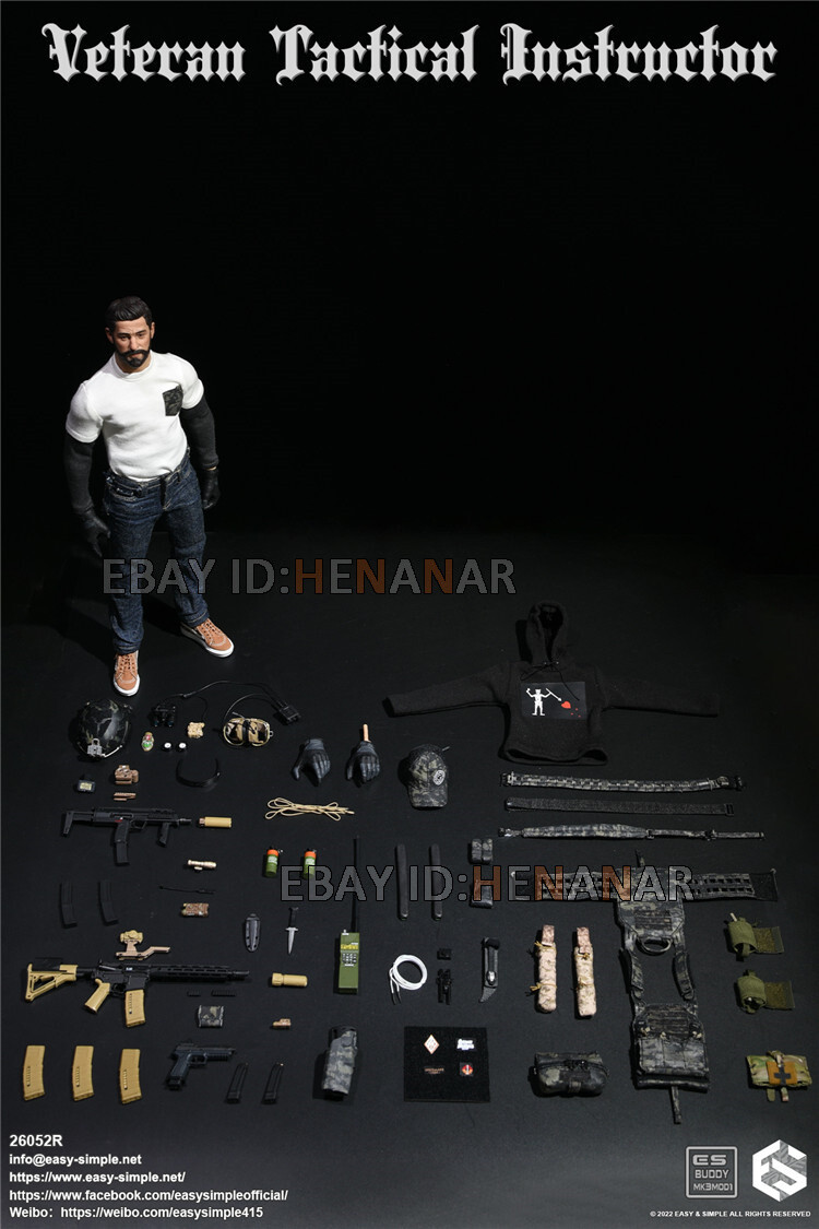 Easy&Simple 26052R 1/6 GBRS Veteran Tactical Instructor Action