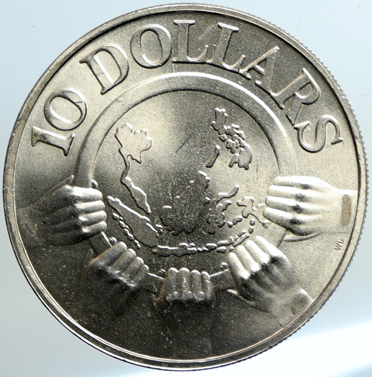 1977 SINGAPORE ASEAN 10th Anniversary OLD Proof Silver 10 Dollars