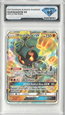 2017 Pokémon Burning Shadows MARSHADOW GX #80/147 Ultra Rare