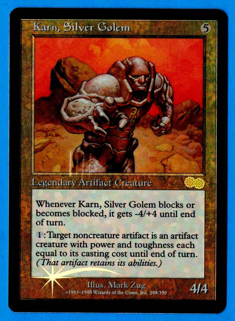 Karn, Silver Golem FOIL 1998 Arena Promos MTG Legendary Artifact