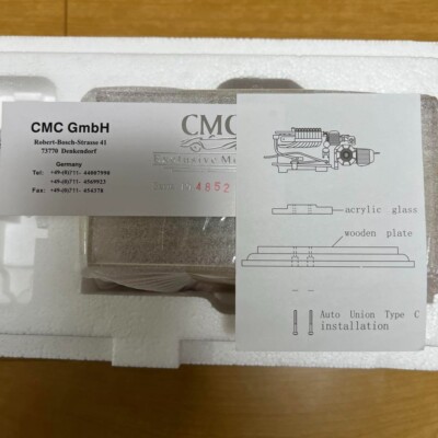 Super Rare CMC Auto Union Type C 16-Cylinder V-Engine Model 1/18