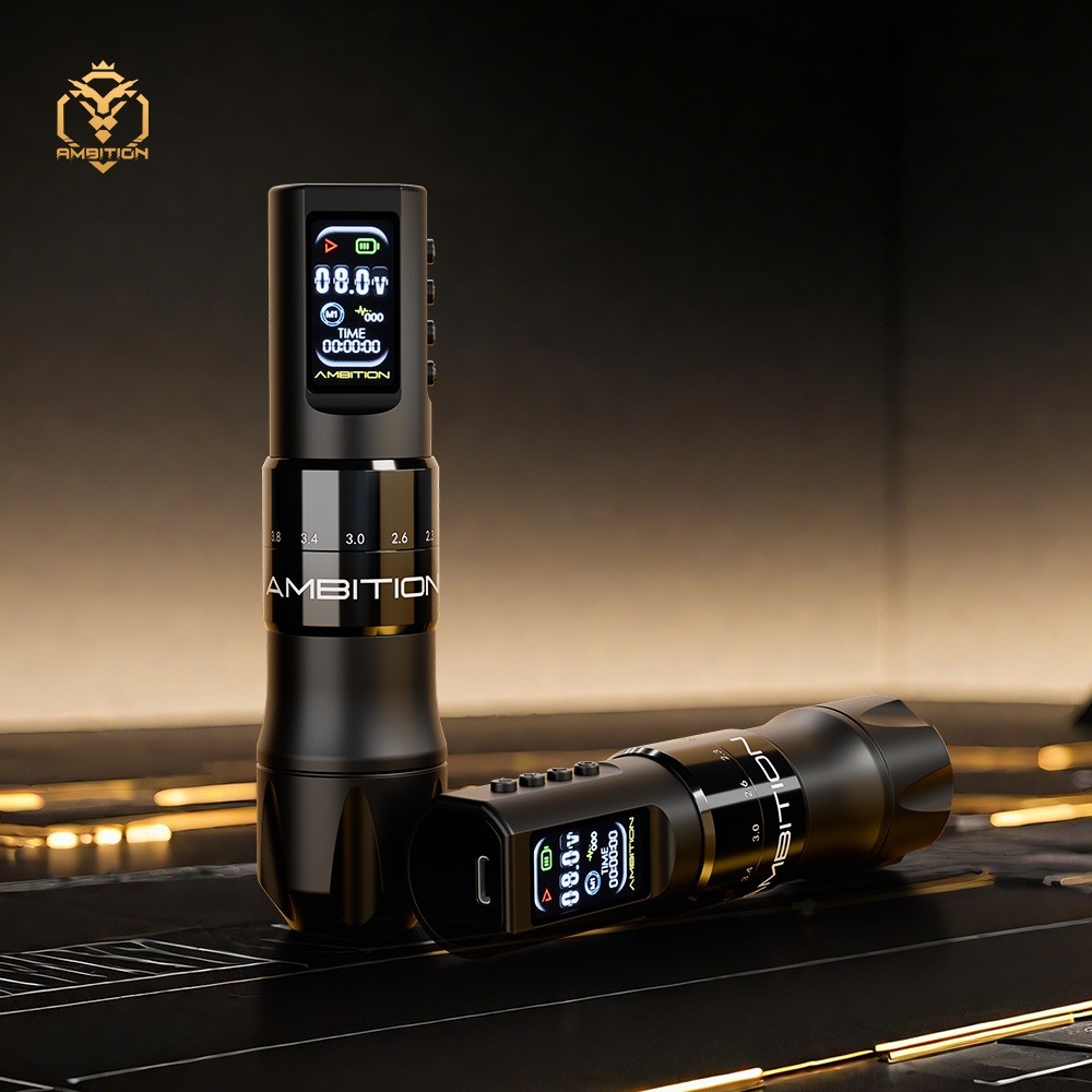 Ambition C2 Wireless Tattoo Machine 7 Adjustable Stroke Coreless