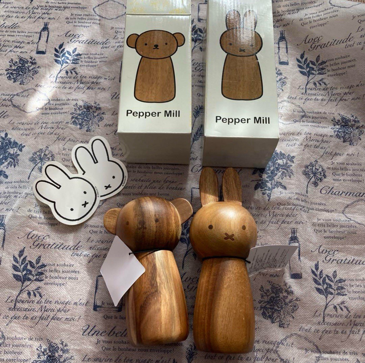 Studio Clip Collaboration Pepper Mill Miffy ＆ Boris Set of 2 NEW