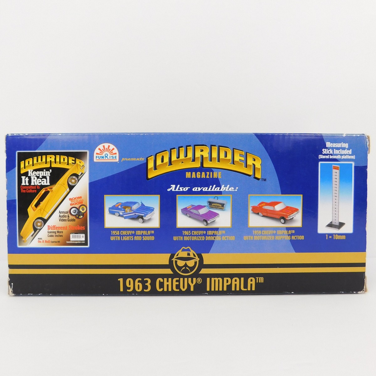 Lowrider Magazine Gold 1963 Chevy Impala Car by Funrise Adjustable