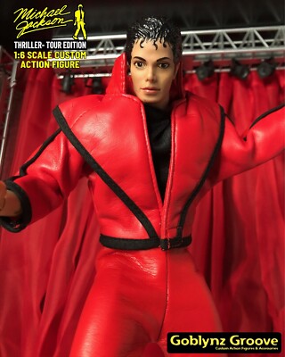 1/6 Scale Custom 2023 Michael Jackson THRILLER TOUR Action Figure