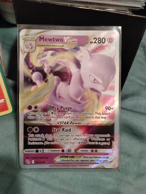 Pokémon Mewtwo VStar HP280 Holo Rare 031/078 Pokémon Go 2022 PF NM
