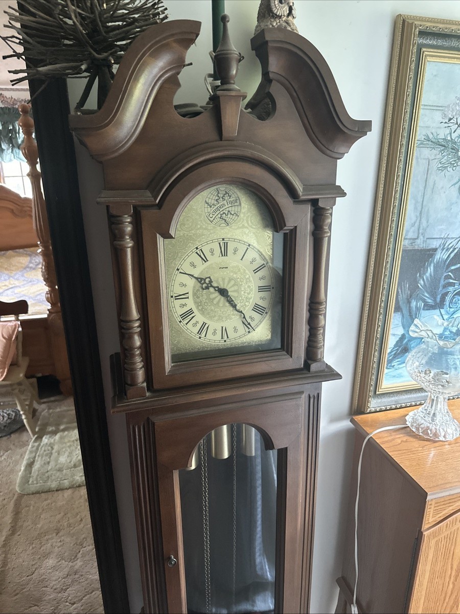 Tempus Fugit-Piper Grand Fathers Clock (May Be Working) Excellent