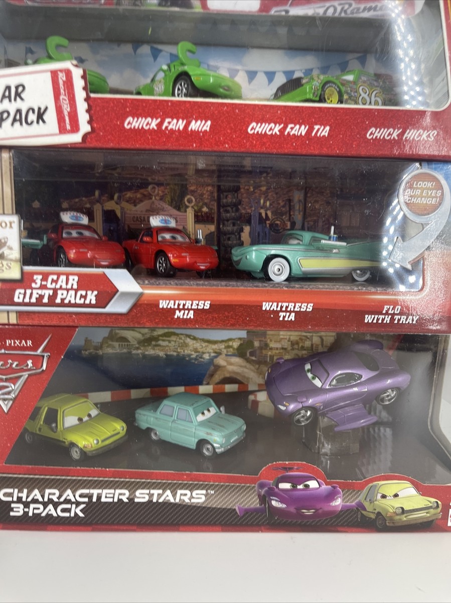 Disney Pixar Cars 3 Car Pack Lot Mia Tia Chick Flo Lightning