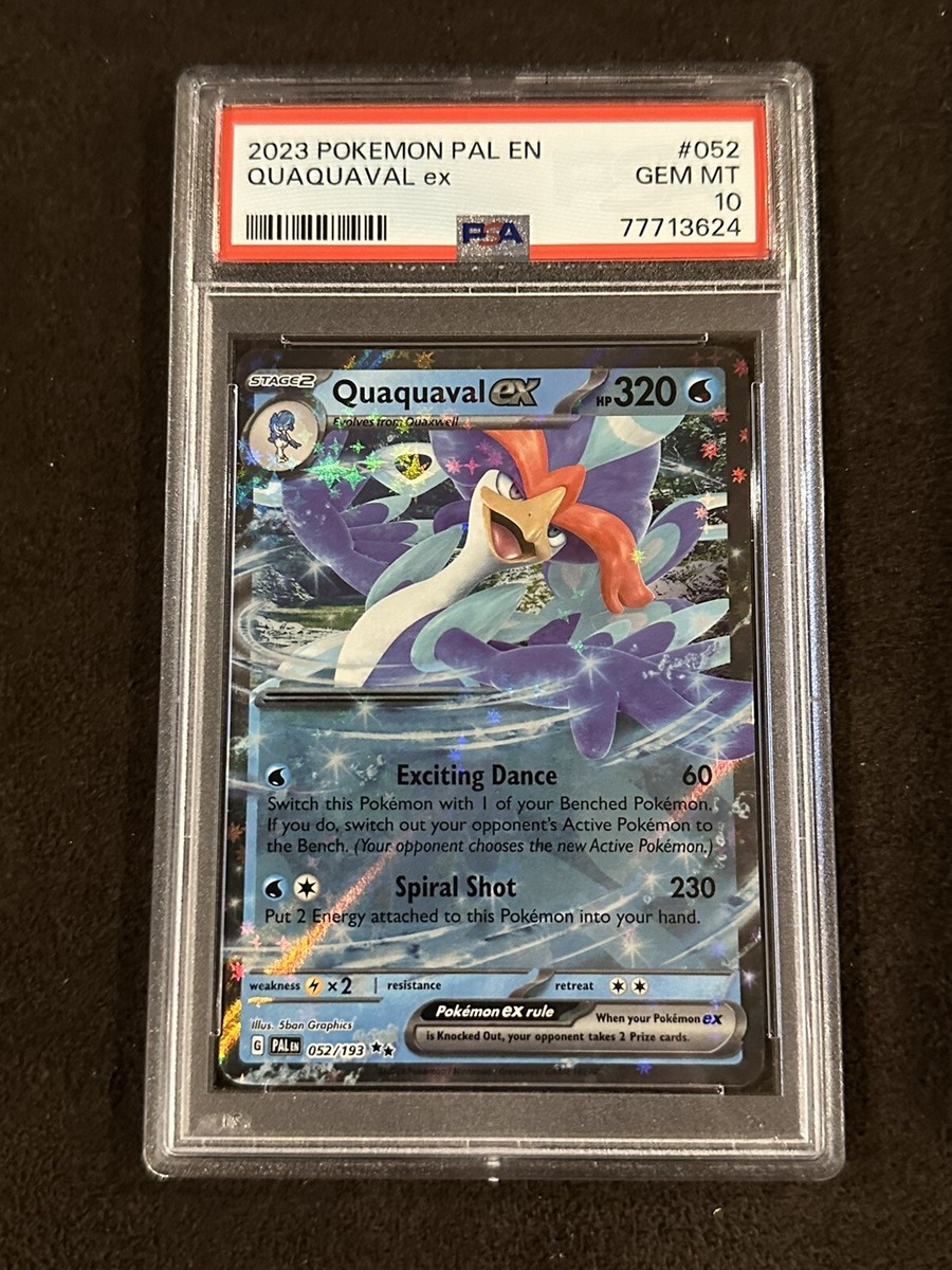 PSA 10 Pokémon Quaquaval ex Scarlet & Violet Paldea Evolved 052