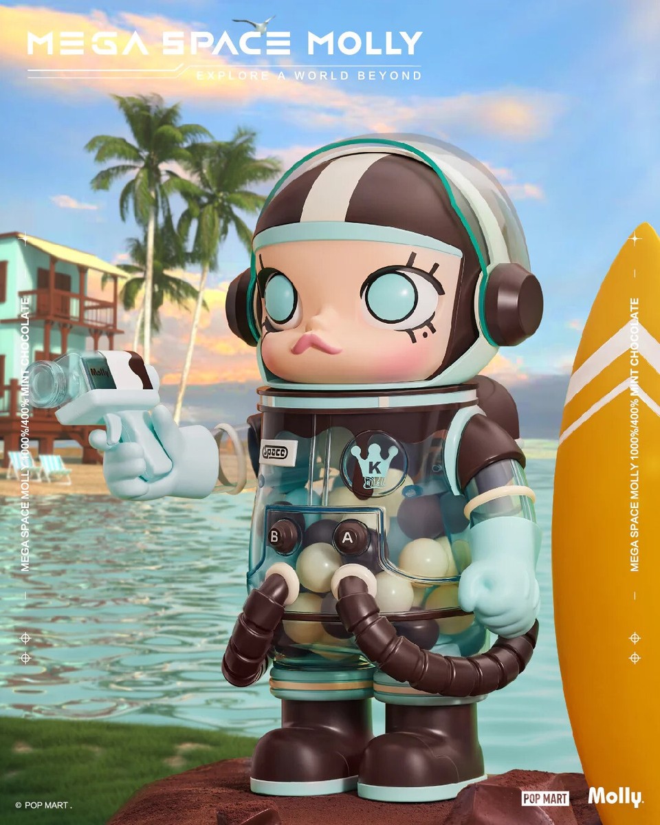 PopMart x KennysWork Mega Collection 400% Mega Space Molly Mint