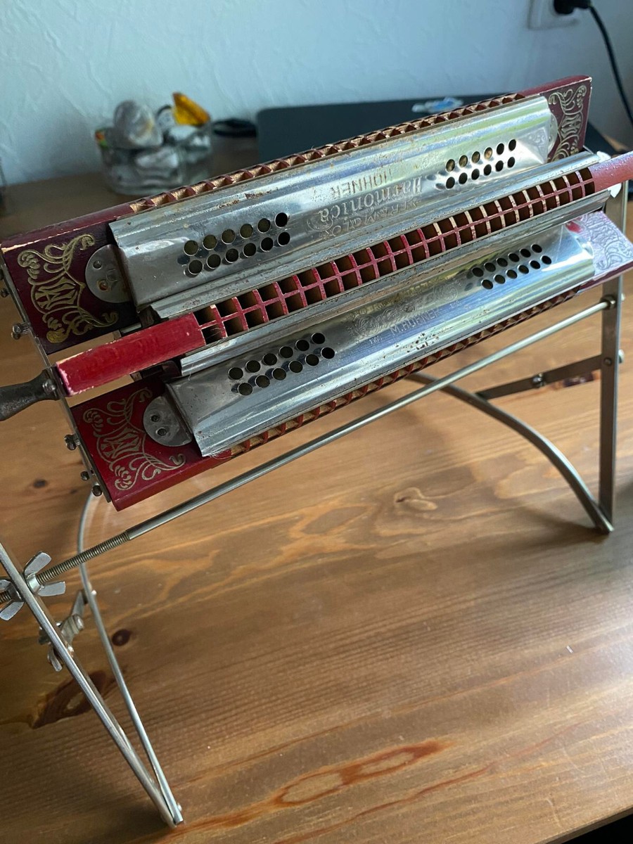 Vintage HoHNER Tremolo SEXTET HARMONICA GERMANY A,B,F,C,G,D (1893