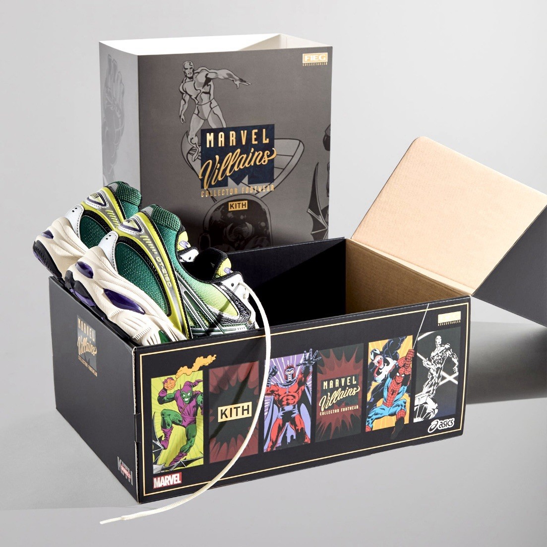 Kith x Marvel x ASICS GT-2160 Green Goblin Marvel Villains Comic