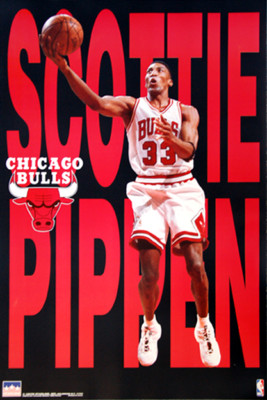 SCOTTIE PIPPEN Chicago Bulls 1997 Starline Vintage Original 22x34