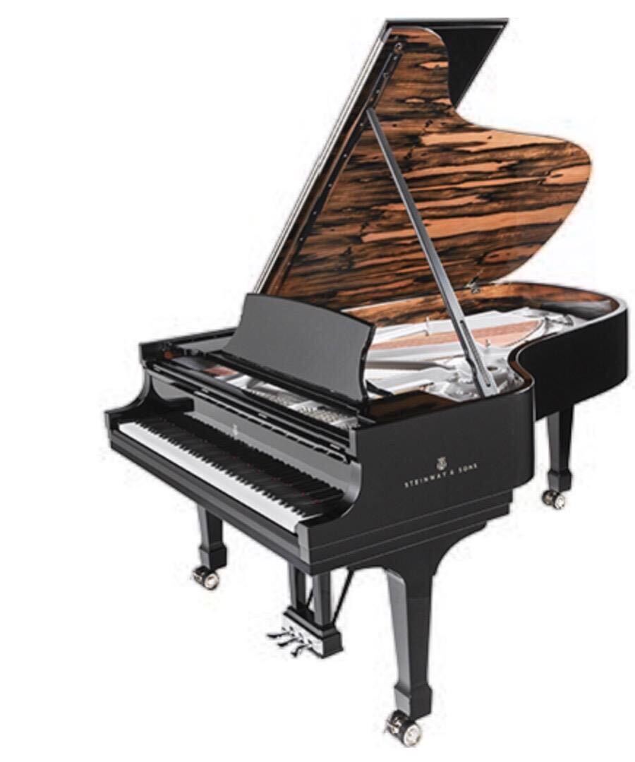 Sticker Decal Steinway & Sons for Grand Piano Length 37cm Thick