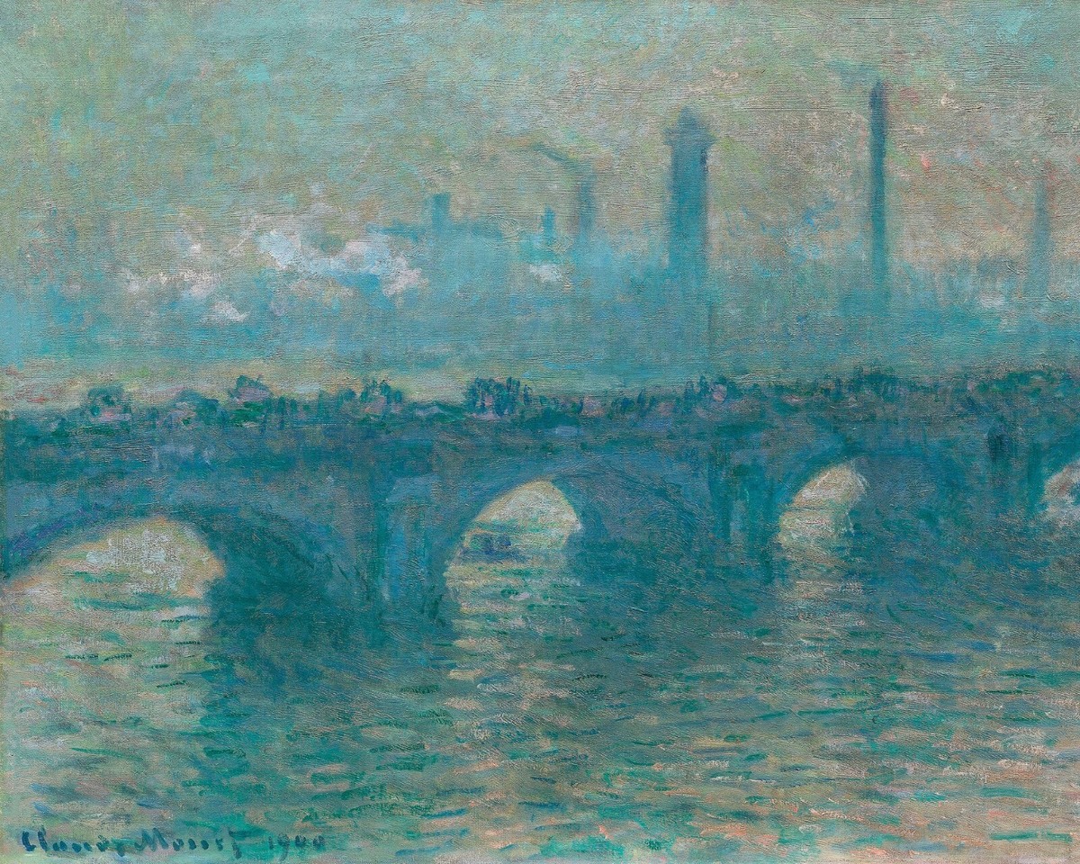 Claude Monet Waterloo Bridge Landscape Painting Giclee Print on
